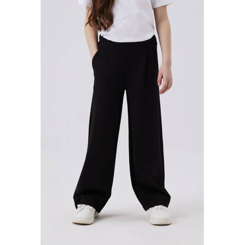 NAME IT KIDS straight fit broek NKFNAIDA zwart afbeelding