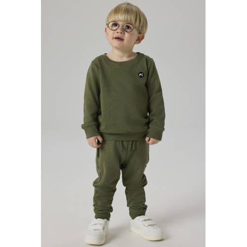 NAME IT MINI sweater NMMVIMO met all over print groen afbeelding