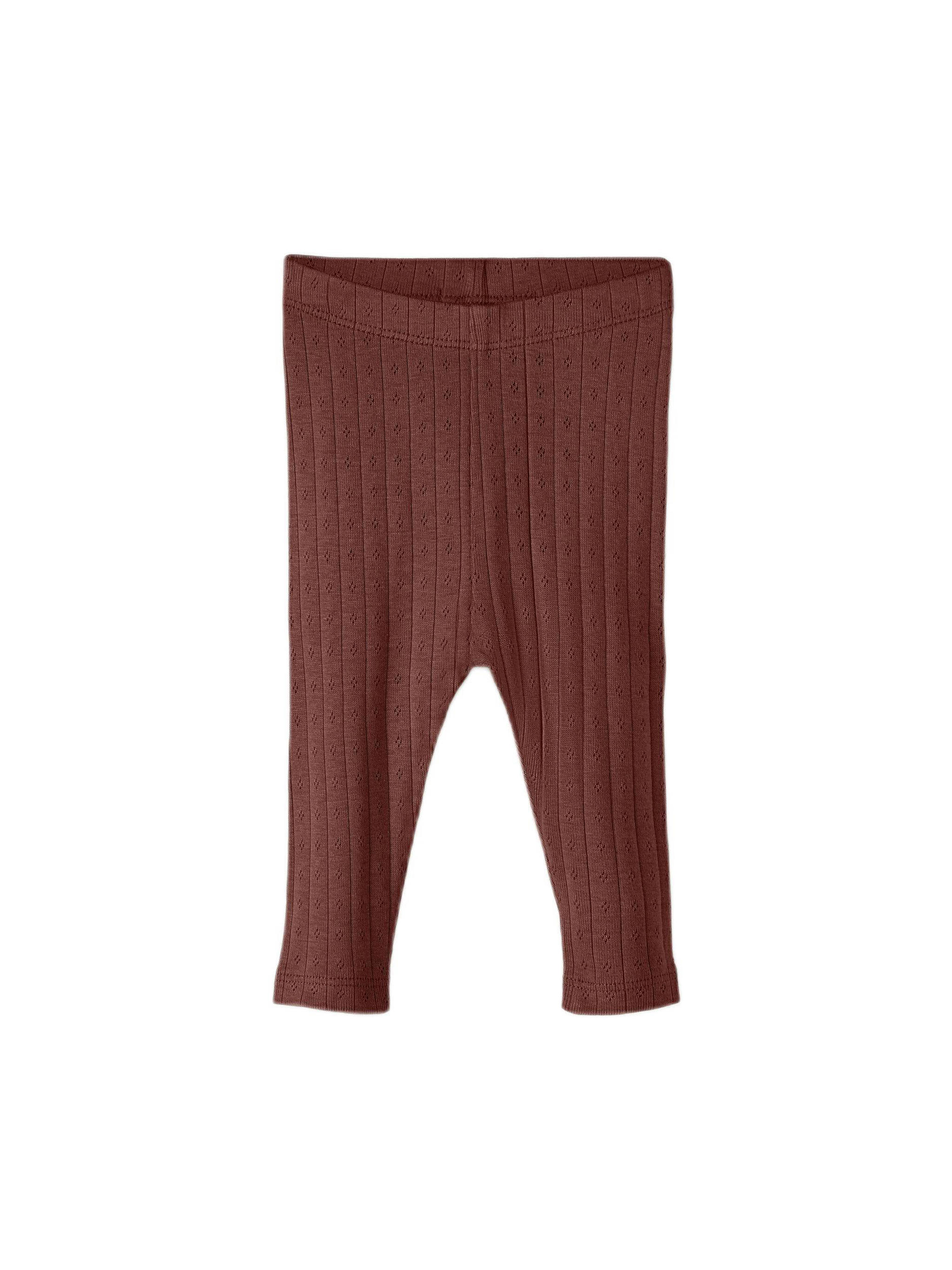 LIL' ATELIER BABY baby broek NBFRACHEL met katoen taupe