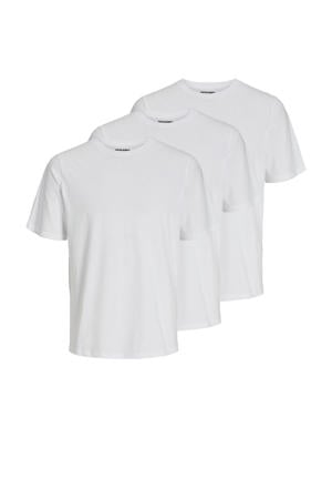 T-shirt JACUNDER (set van 3) wit