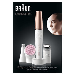 FaceSpa Pro 912 gezichtsepilator - Wit/Brons