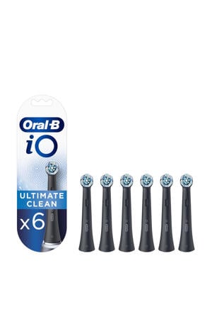  iO Ultimate Clean opzetborstels Zwart - 6 stuks