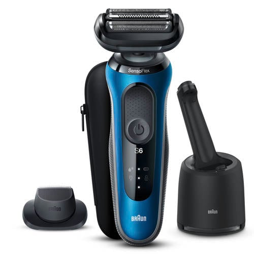 Wehkamp Braun Series 6 61-B7200cc elektrisch scheerapparaat - Blauw aanbieding