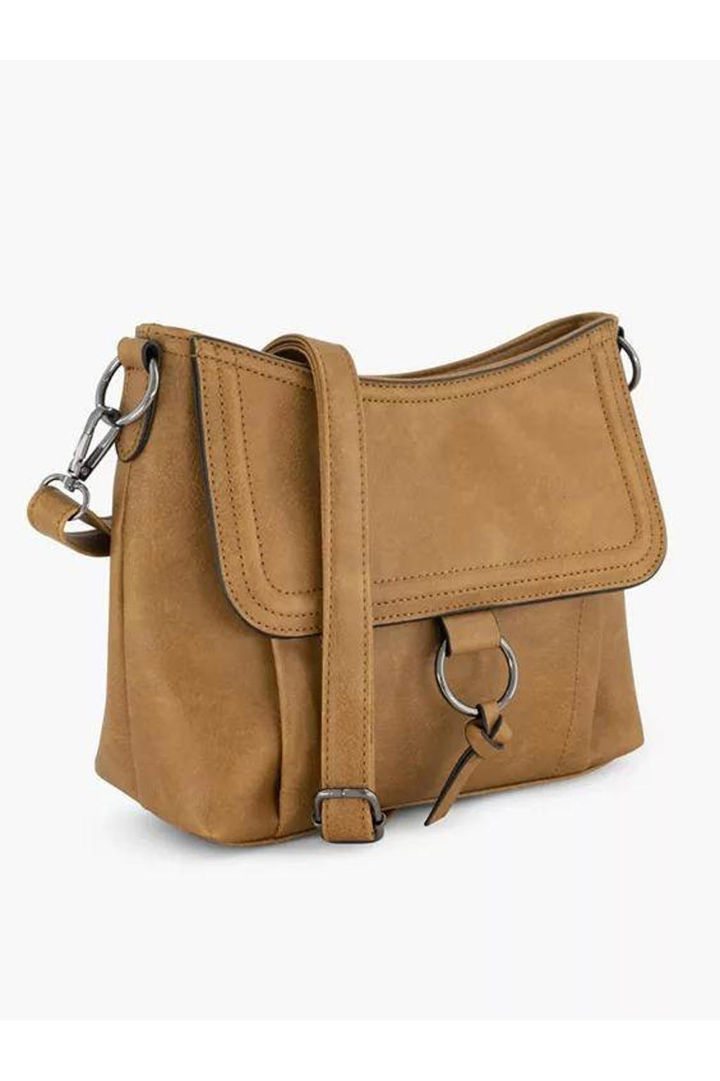 Luxe lederen zadeltas, bruin lederen zadeltas, minimalistische tas, zadeltas, crossbodytas, klassieke zadeltas - België