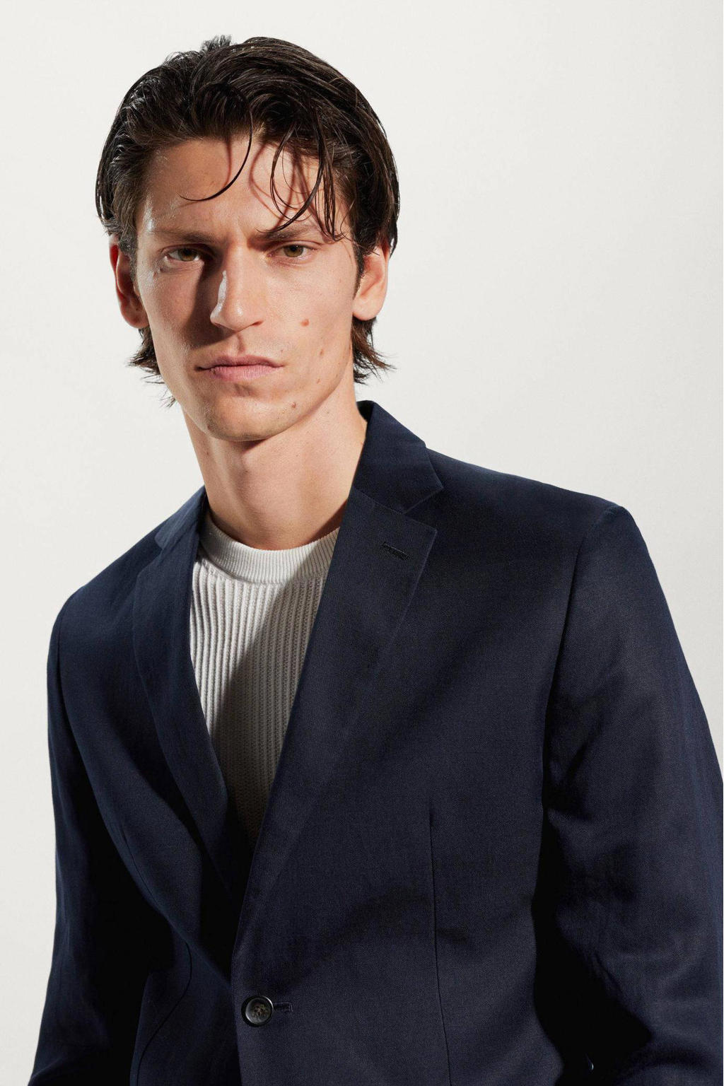 Blue Industry slim fit colbert groen