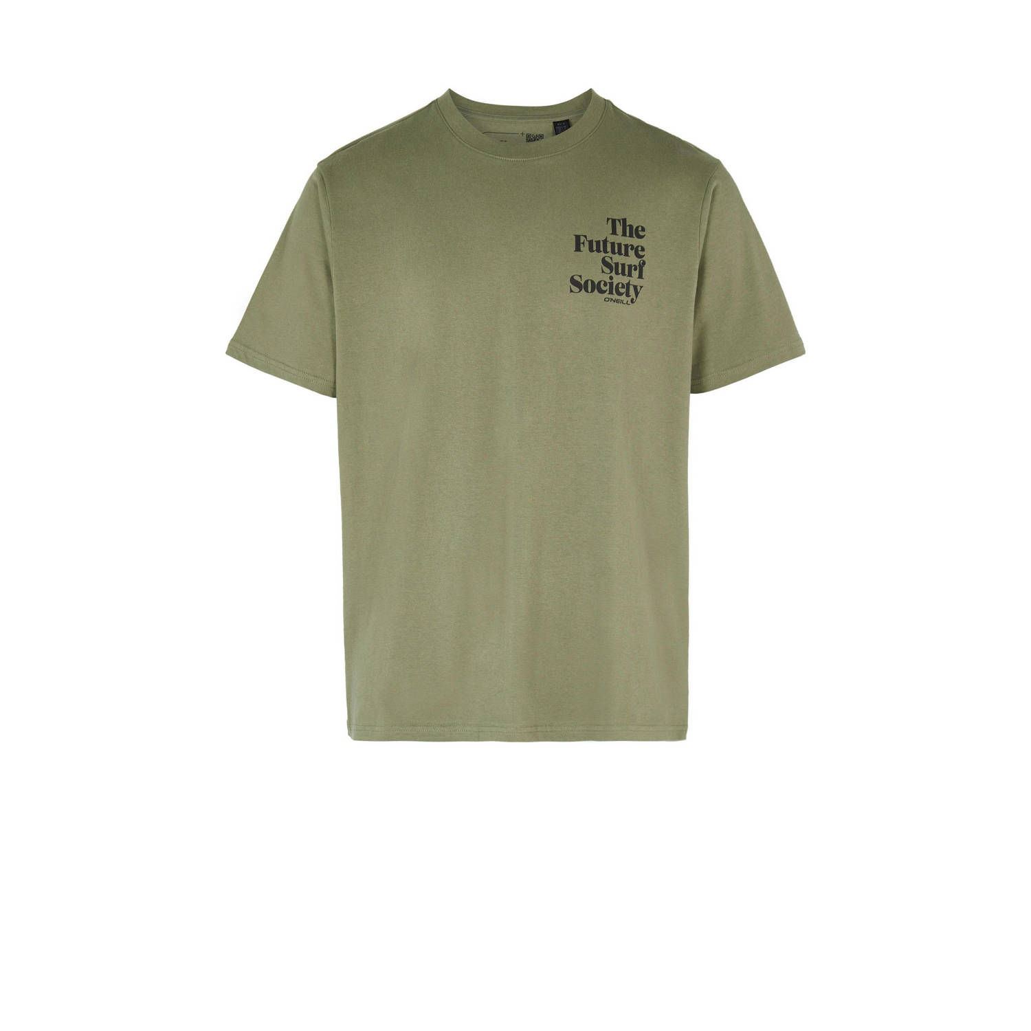 O'Neill regular fit T-shirt met logo deep lichen green