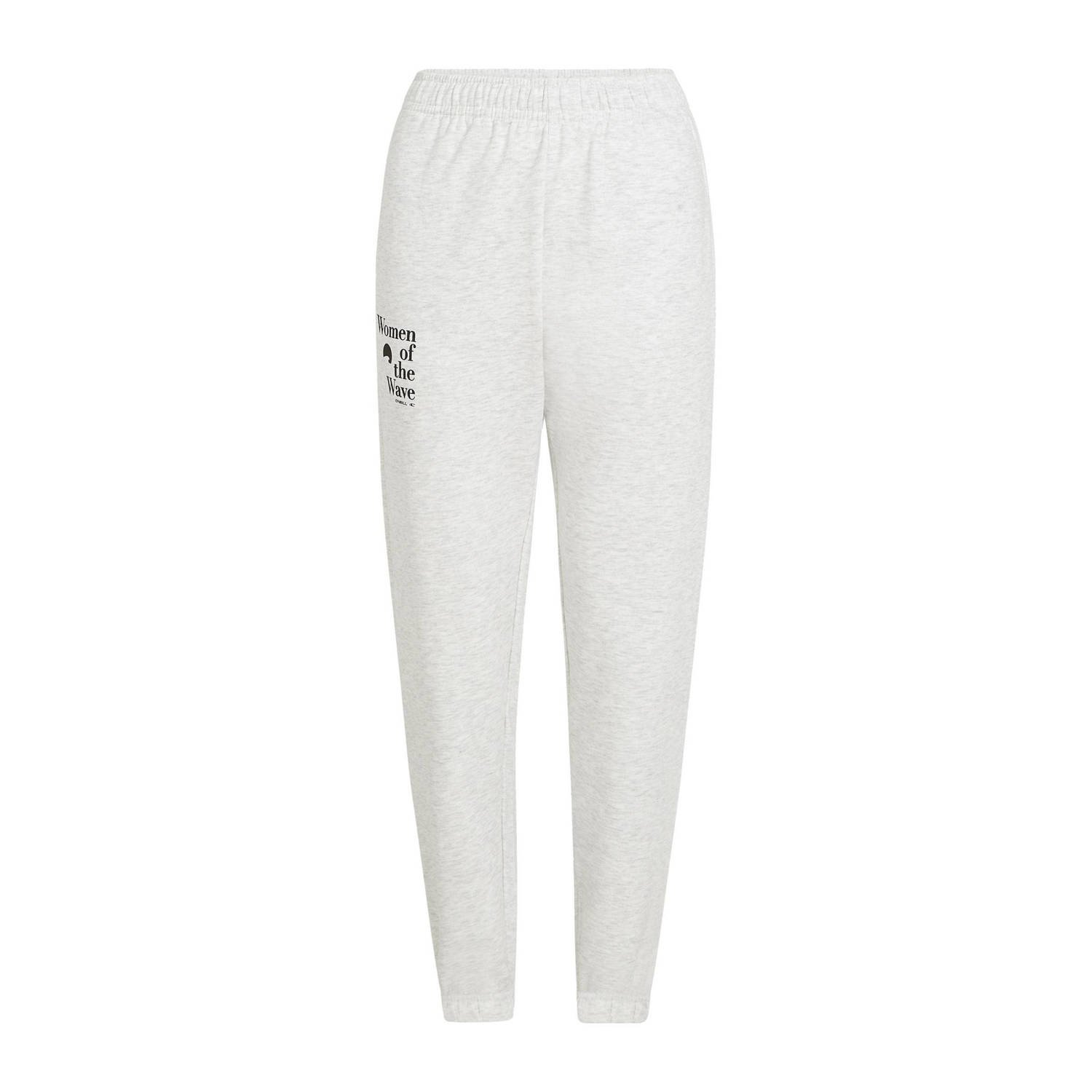 O'Neill straight fit joggingbroek met logo lichtgrijs