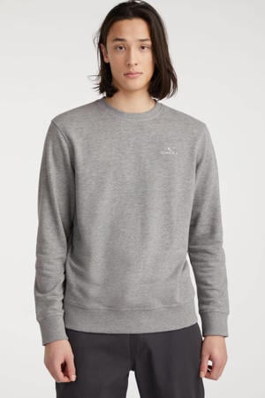 sweater met logo grijs