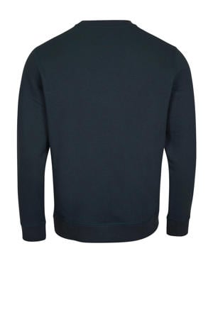 sweater met printopdruk ink blue