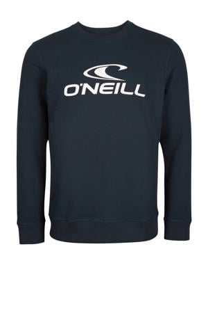 sweater met printopdruk ink blue