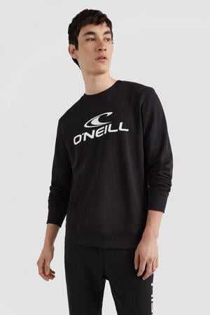 sweater met printopdruk black