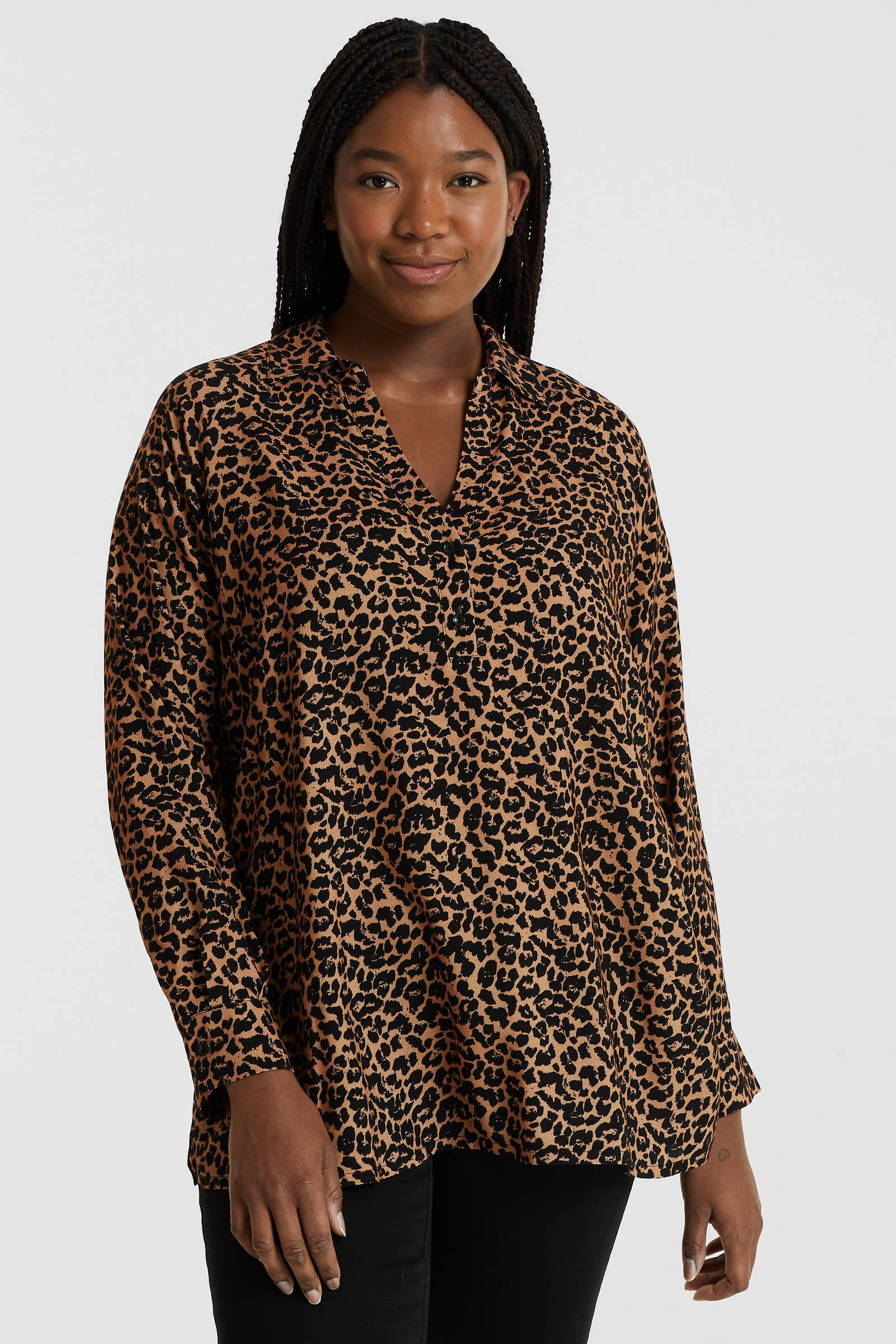 Animal print store blouse