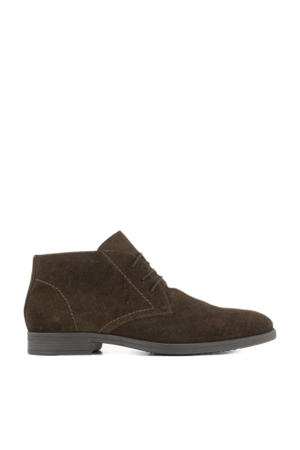   suède veterschoenen bruin