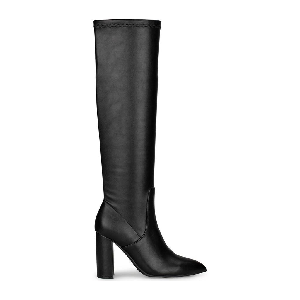 Zwarte dames POSH by Poelman Lauren laarzen van imitatieleer met halve rits