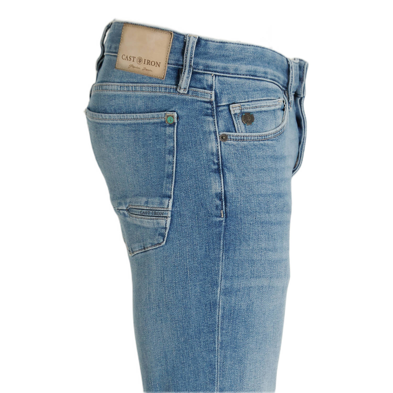 Cast Iron slim fit jeans Riser faded blue wash