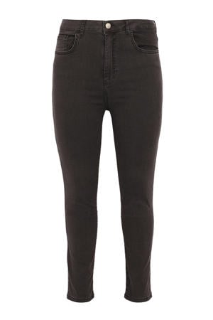 cropped skinny jeans grey denim