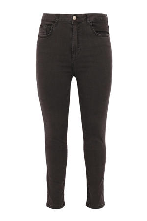cropped skinny jeans grey denim