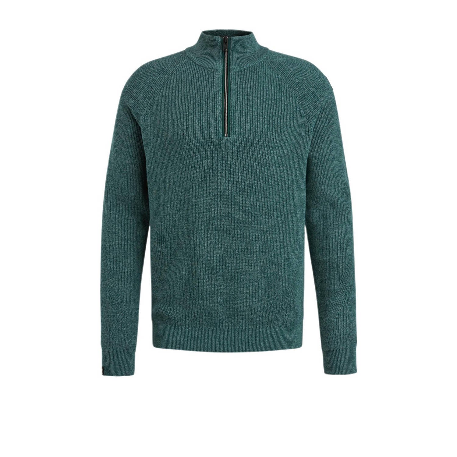 Vanguard Sweater Trui Half Zip Groen