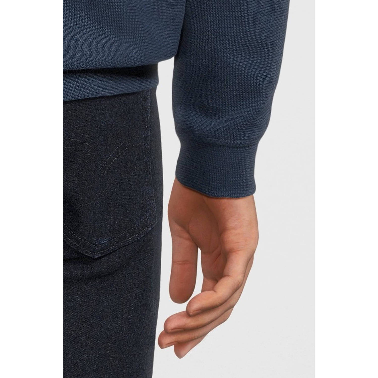 LERROS sweater met logo storm blue