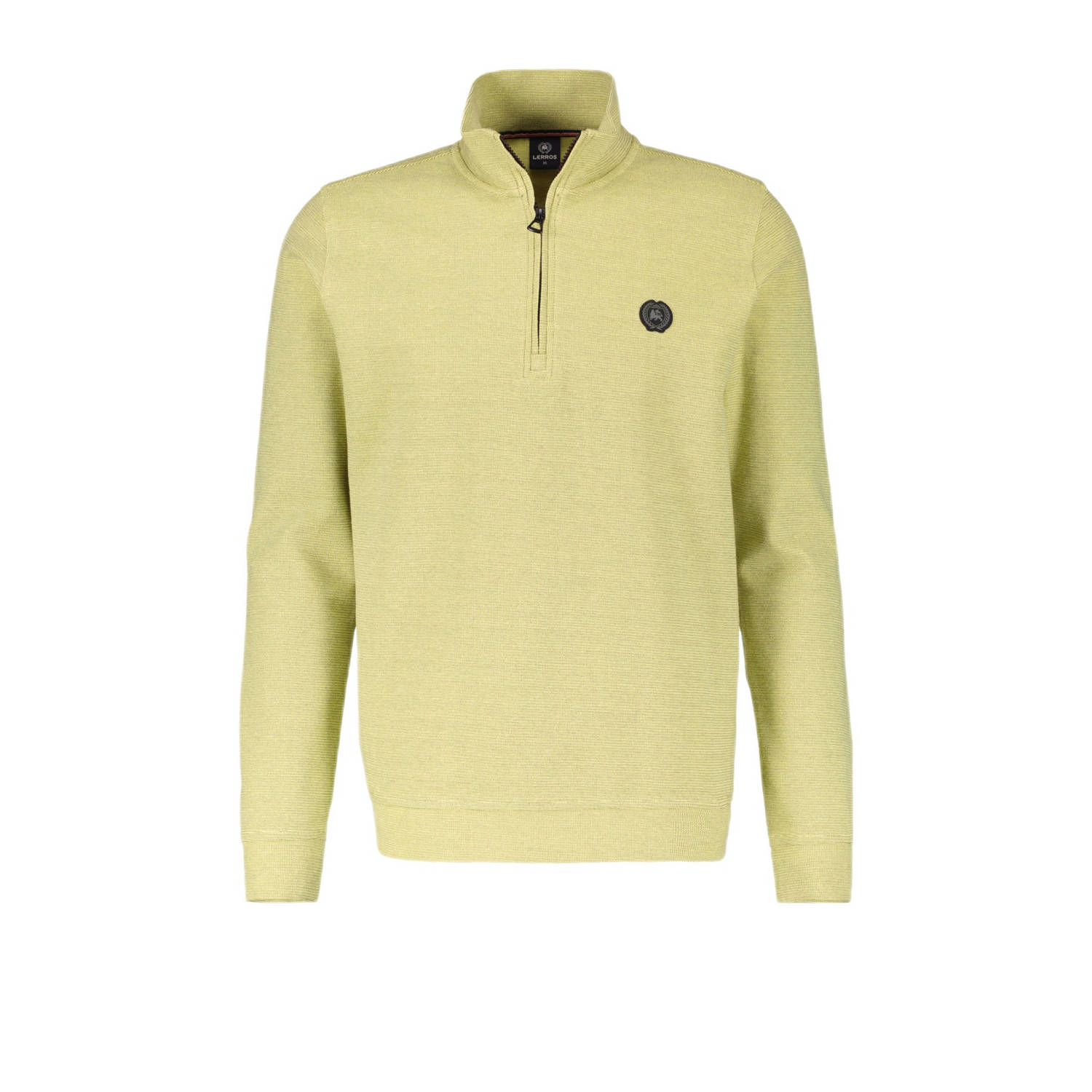 LERROS sweater met logo pure lemon