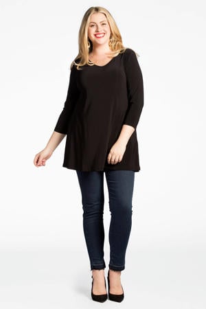 tuniek DOLCE van travelstof zwart