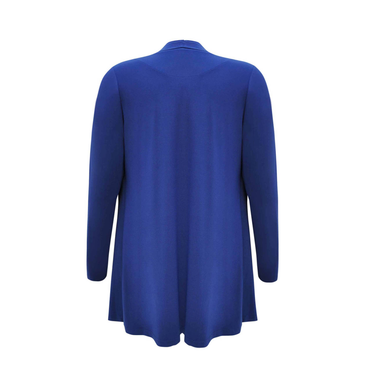 YOEK vest DOLCE van travelstof donkerblauw