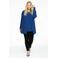 YOEK vest DOLCE van travelstof donkerblauw