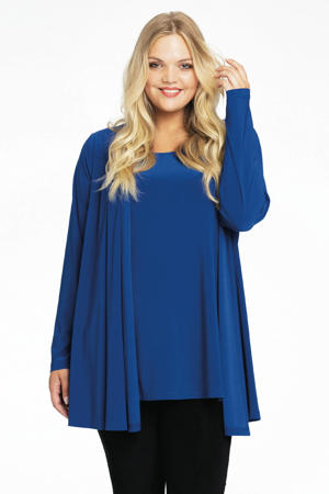 vest DOLCE van travelstof donkerblauw