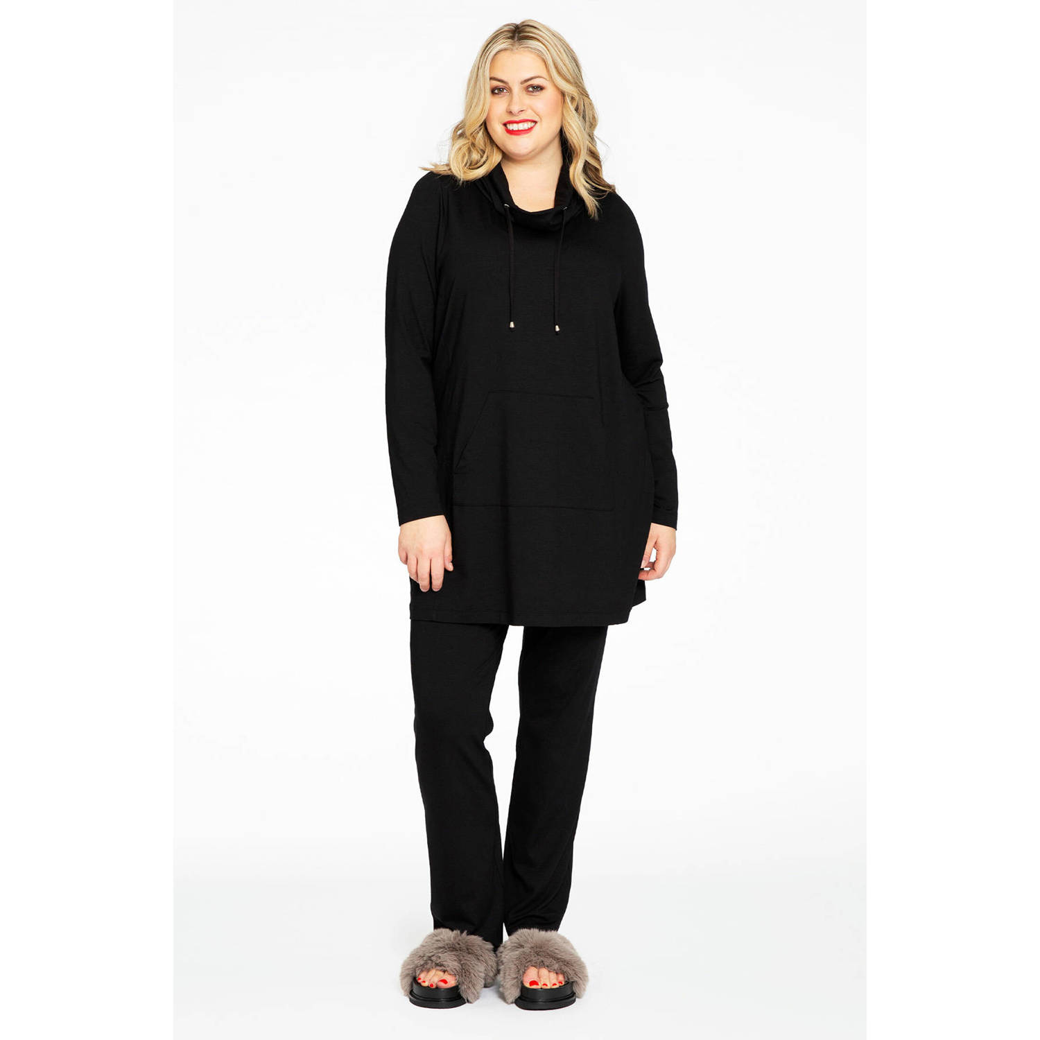 YOEK high waist straight fit tregging zwart