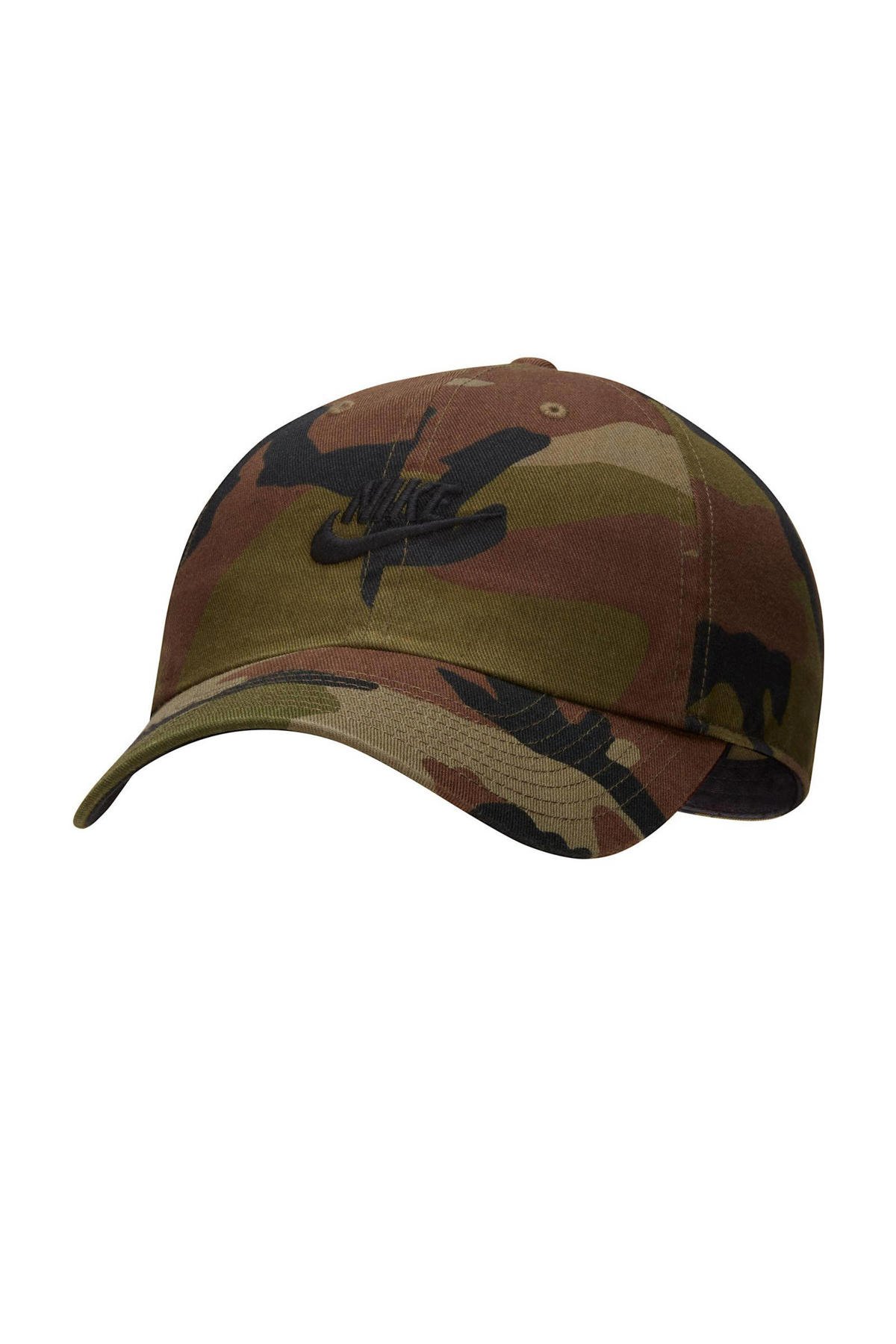 Nike pet Heritage86 Futura donkergroen/bruin wehkamp