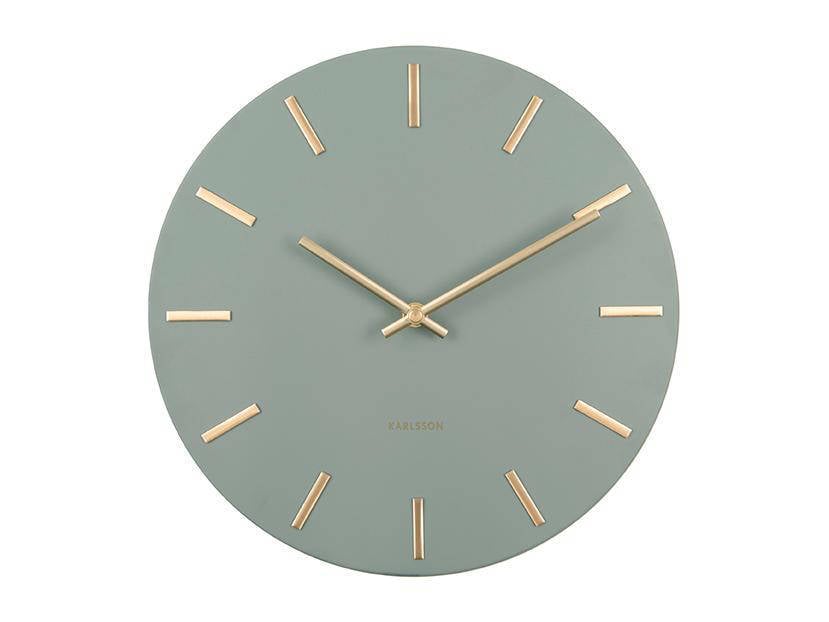 Karlsson Wandklok Cascara - Design klok in mocca bruin - De Woon Winkel