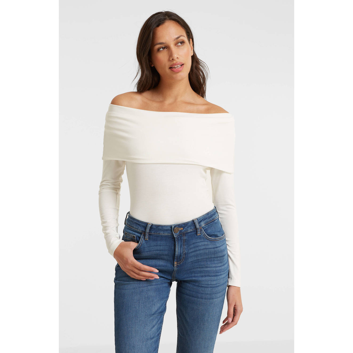 Anytime off shoulder top wit