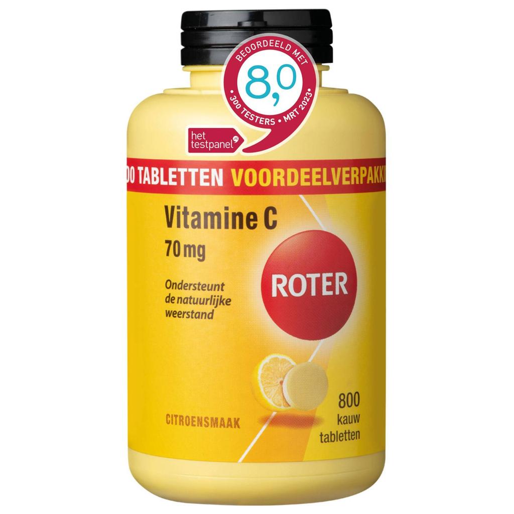 Roter Vitamine C 70 mg citroen - 800 kauwtabletten