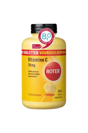 Vitamine C 70 mg citroen - 800 kauwtabletten