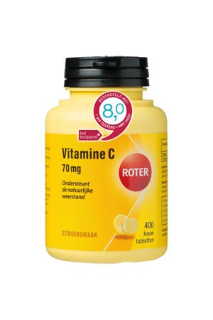 Vitamine C 70 mg citroen - 400 kauwtabletten