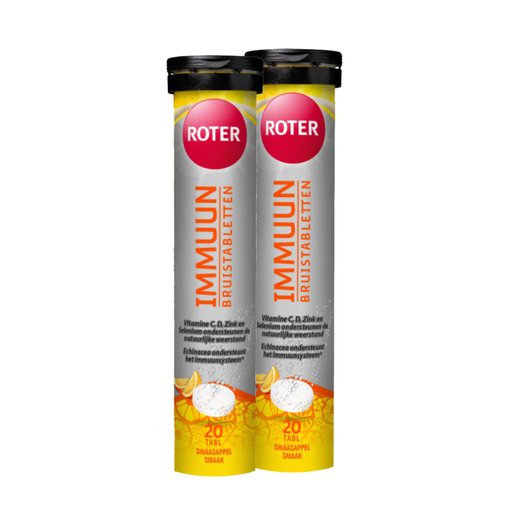 Roter Immuun Bruistabletten met Vitamine C & D - 2 x 20 bruistabletten