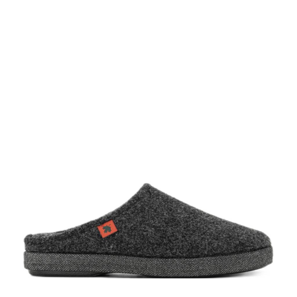 Grijze heren Casa mia pantoffels van textiel
