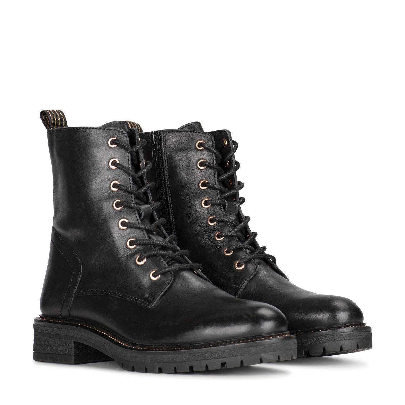 Ps poelman outlet veterboots zwart