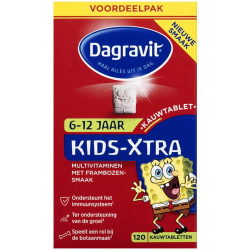 Dagravit Kids-Xtra multivitaminen 6-12 jaar - 120 tabletten