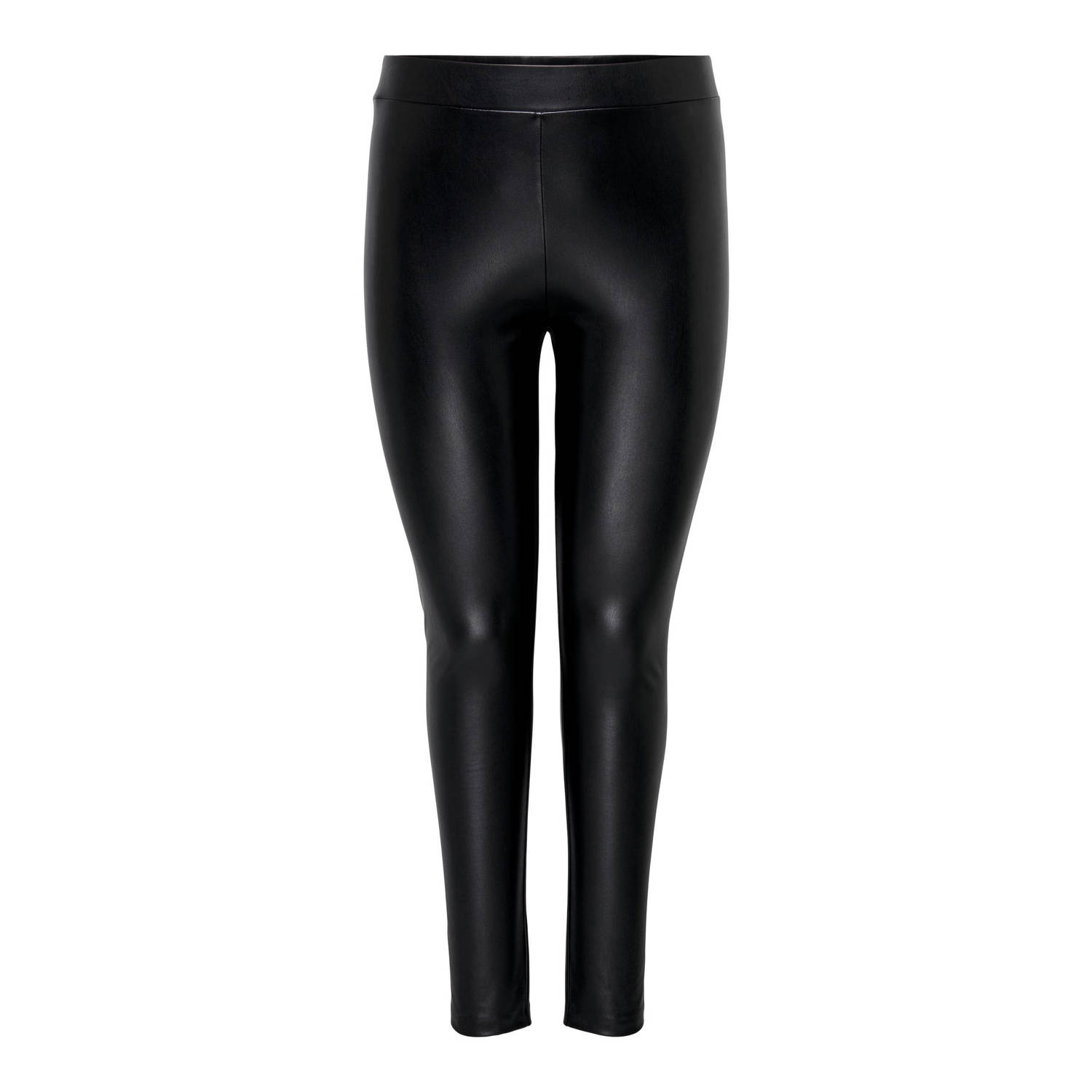 ONLY CARMAKOMA coated legging CARPAPAYA zwart