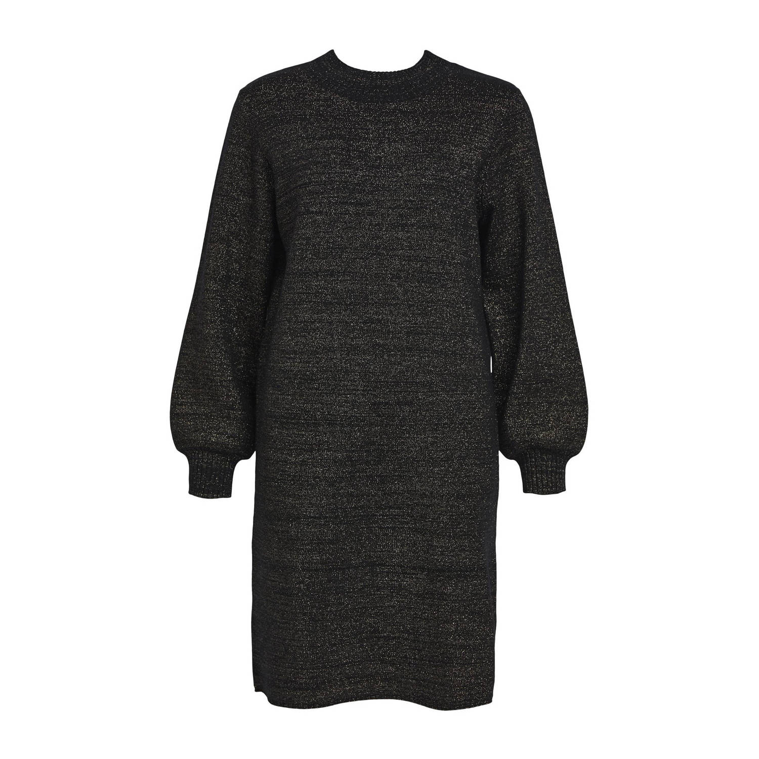 OBJECT Dames Jurken Objreynard L s Knit Dress Zwart