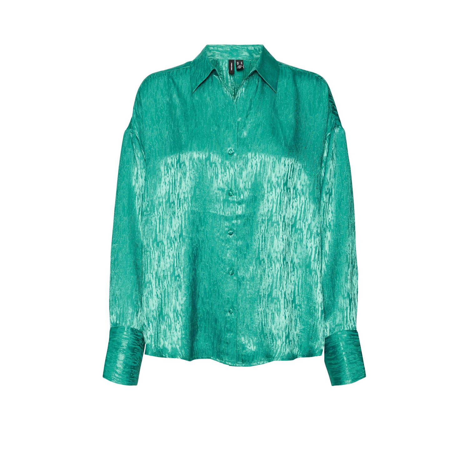 VERO MODA blouse VMSINA van gerecycled polyester groen