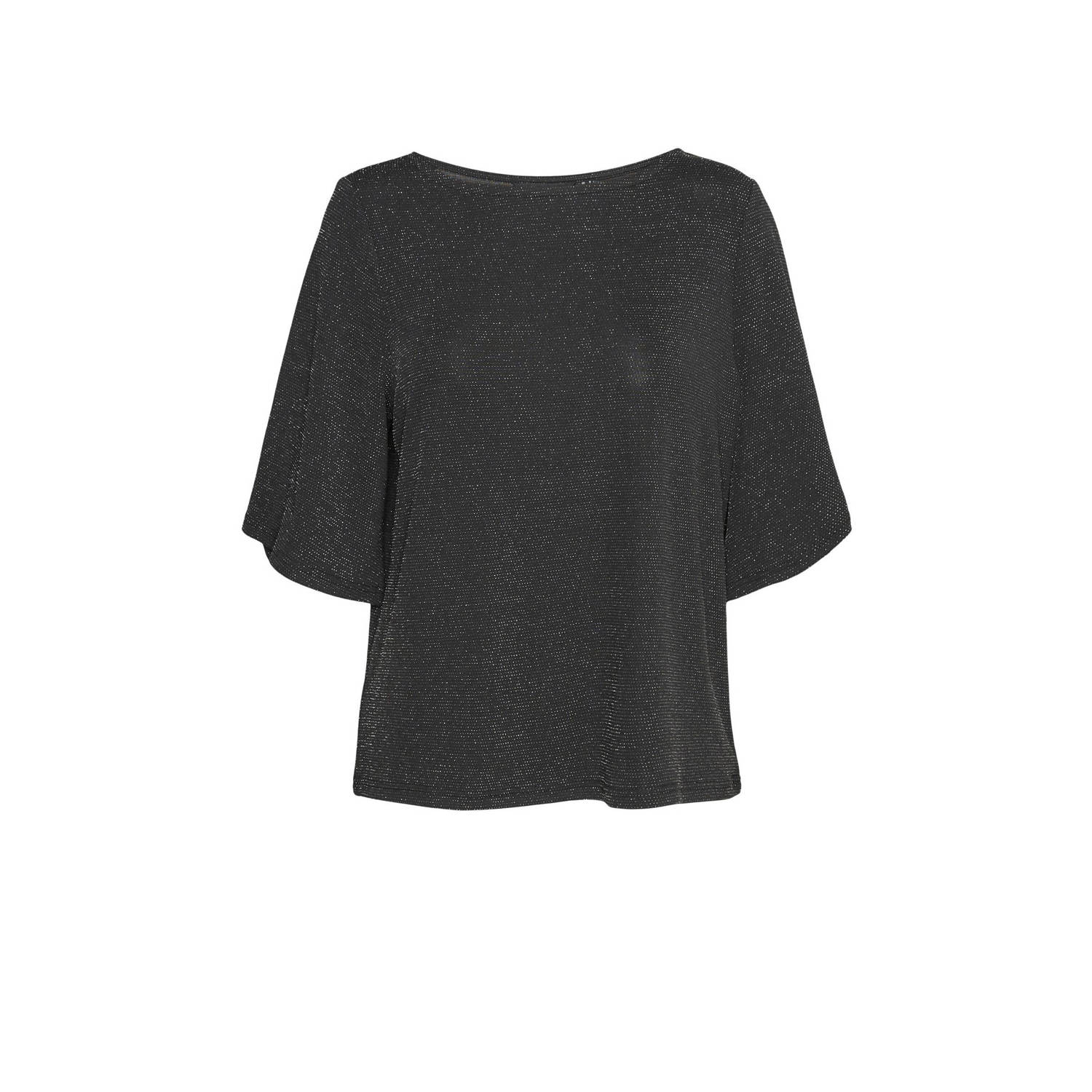 Vero Moda Shirt met ronde hals VMKANVA 2 4 GLITTER TOP JRS