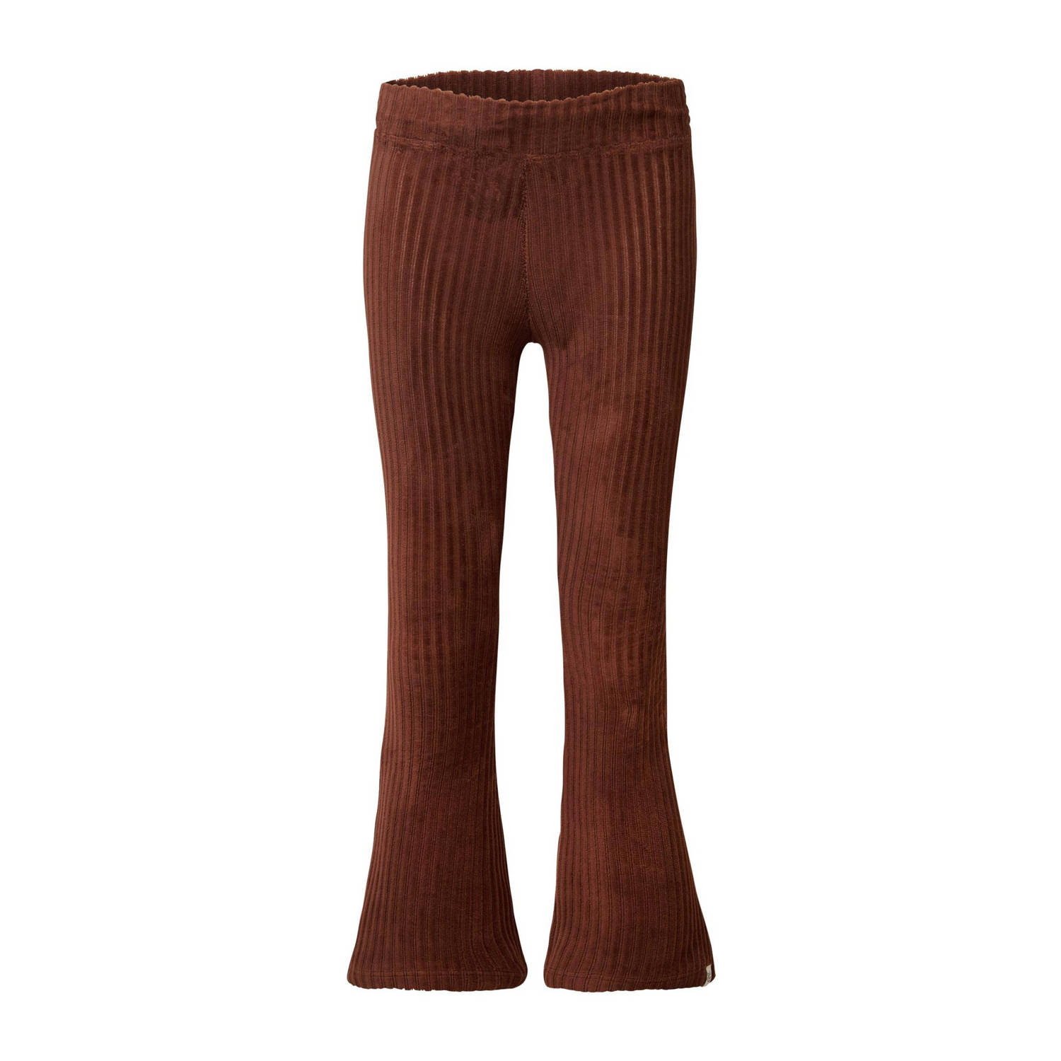 Noppies corduroy flared broek middenbruin Effen 104