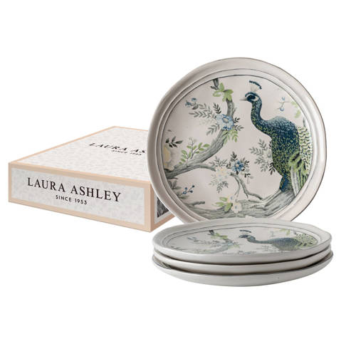 Laura Ashley Artisan gebaksbord 20 cm (set van 4) - Multicolor