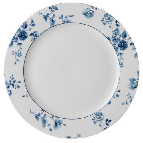 Laura Ashley Blueprint Collectables dinerbord 30 cm China Rose - Blauw - Wit