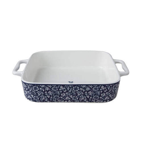 Laura Ashley ovenschaal Blueprint Collectables 23x23 cm - Blauw - Wit