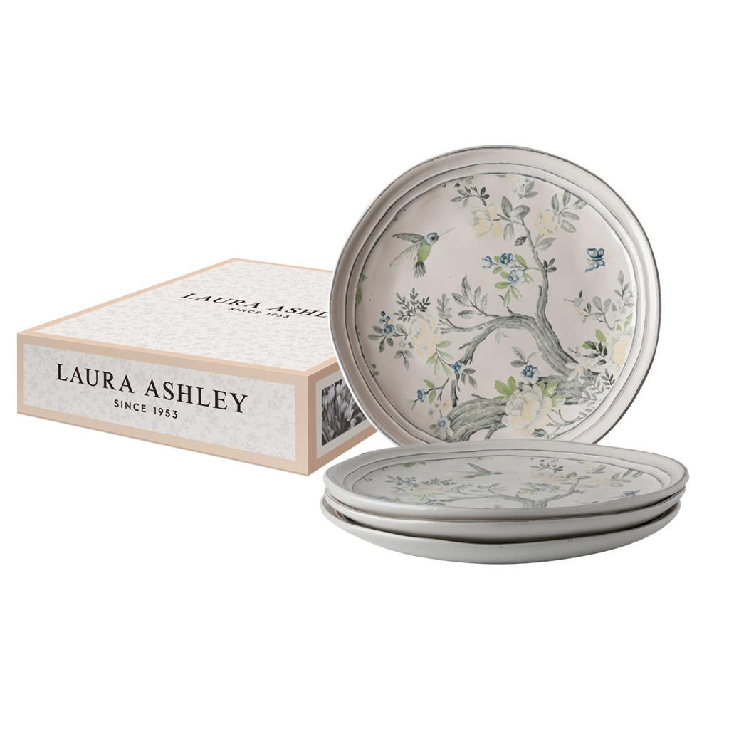Laura Ashley Artisan ontbijtbord in giftbox 23 cm (set van 4)