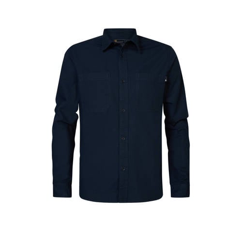 Timberland regular fit overhemd donkerblauw
