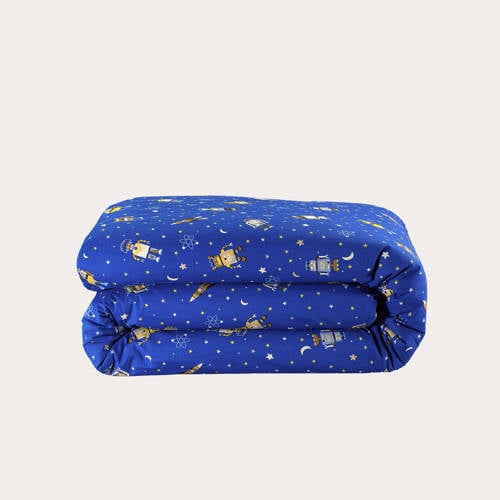 NOUS Kids katoenen dekbedovertrek ledikant (100x135 cm) - Blauw